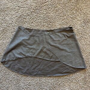 TJ Swim Australia Brown Metallic Shimmer Wrap Skirt Swim Coverup Resort Wear O/S